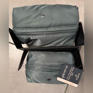 NWT Apana On-The-Move Cosmetic Bag Set (2 Pack).